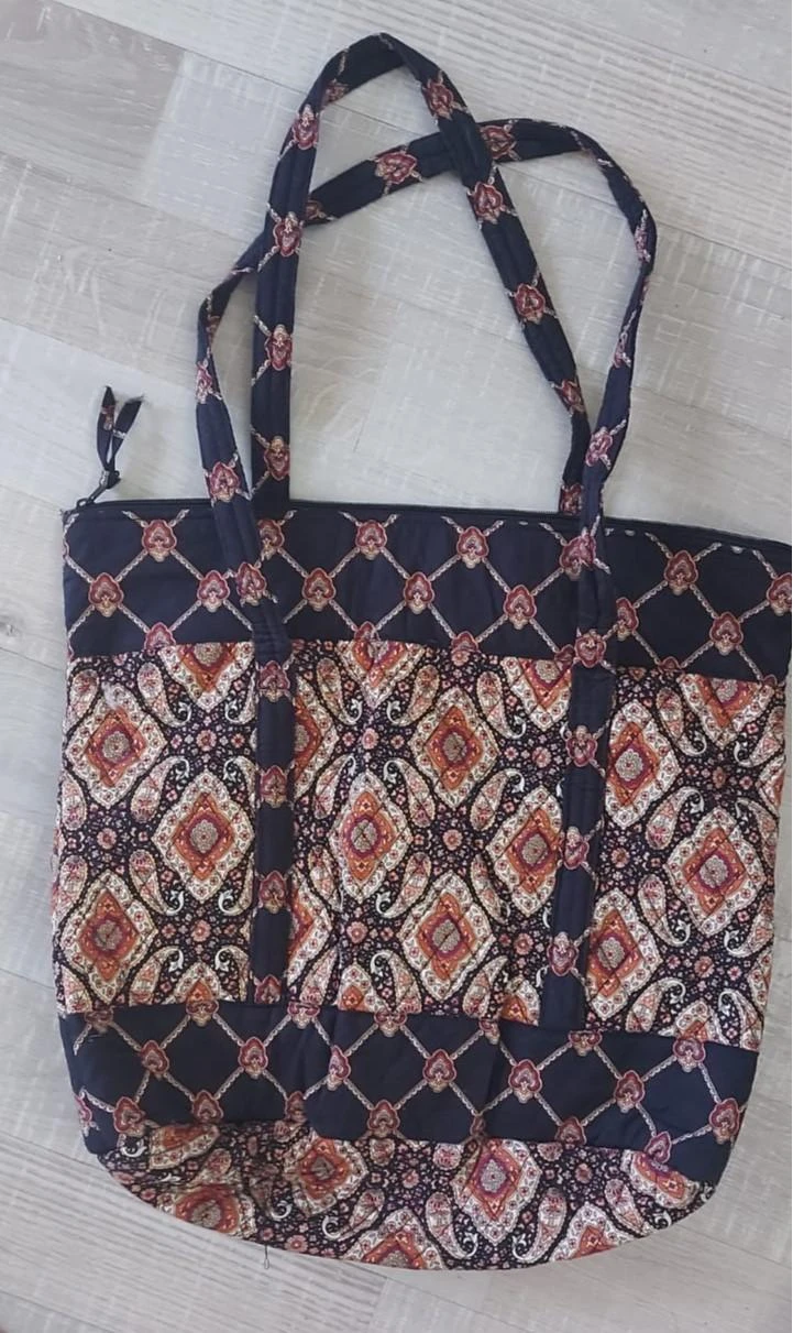 Grote shopper tas met paisley patroon
